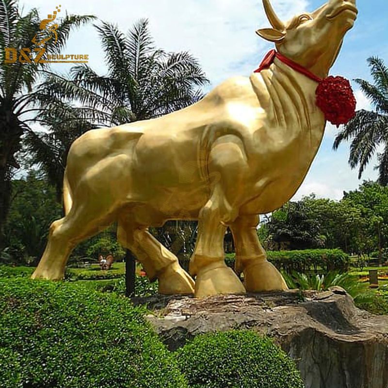 sculpture of bull