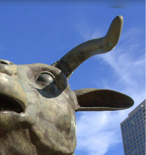 bull head statue
