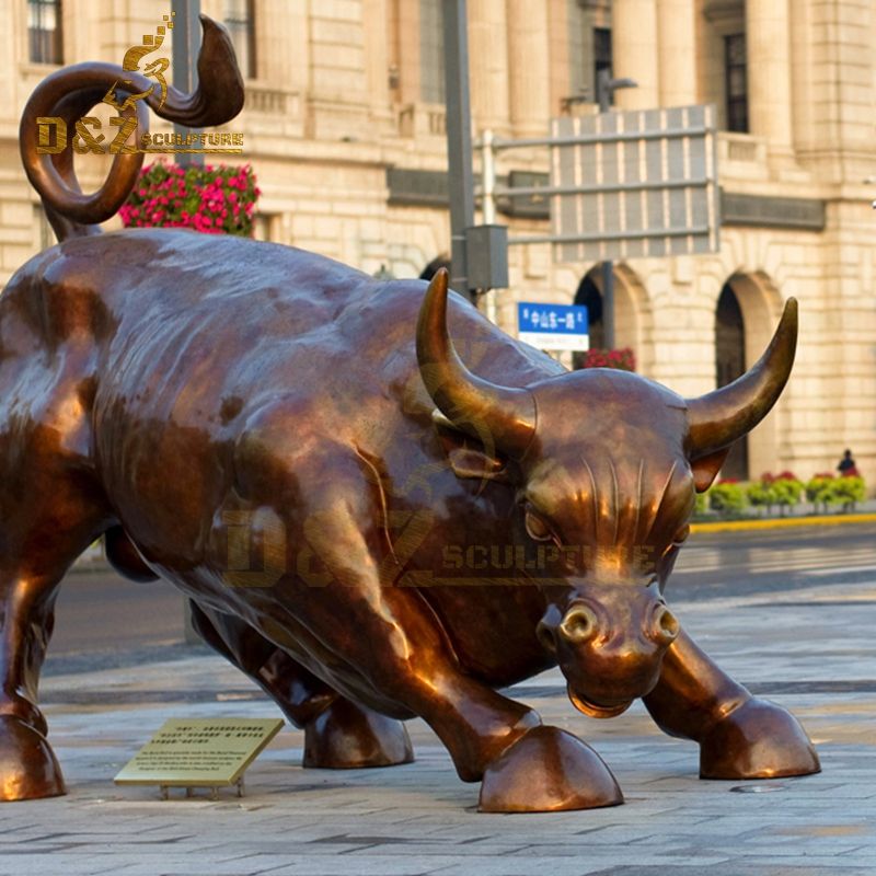 metal bull sculpture