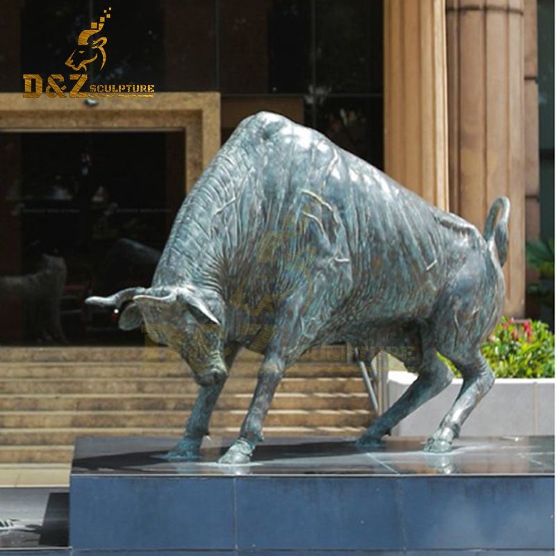 bear bull statue