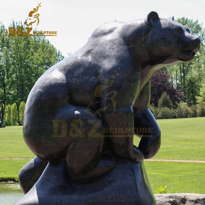 Metal animal decoration high quality bear garden statue for sale