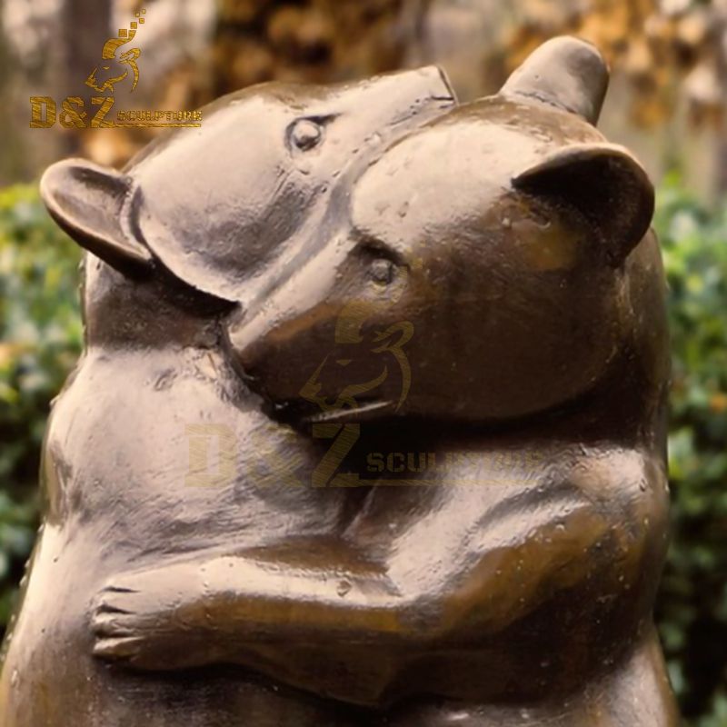 outdoor bronze bear