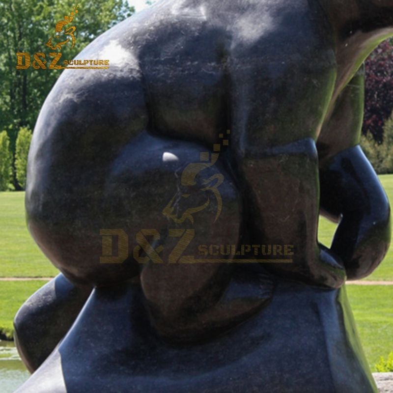 garden black bear statue