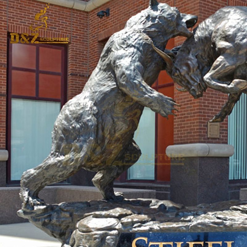 bear and bull statue