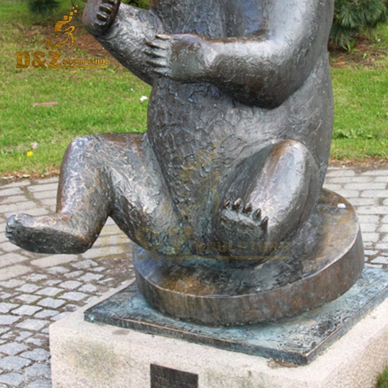 black bear statue outdoor