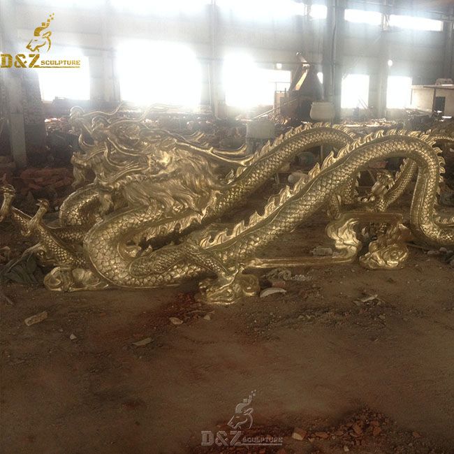 High Quality Chinese Bronze Dragon Statue Customized Metal Sculptures