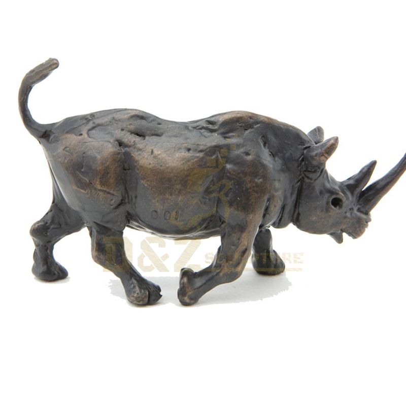 High Quality Metal Crafts Bronze Rhinoceros Sculpture