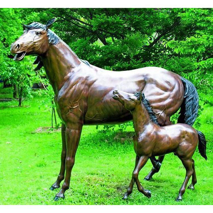 Garden Decoration Art Bronze Horse Sculpture Animal Bronze Statue