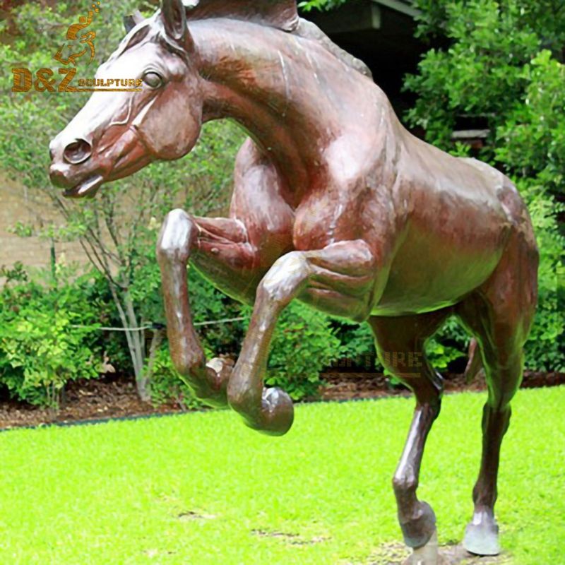 bronze running horse sculpture