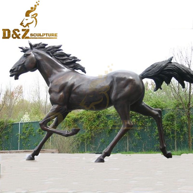 bronze arabian horse statue