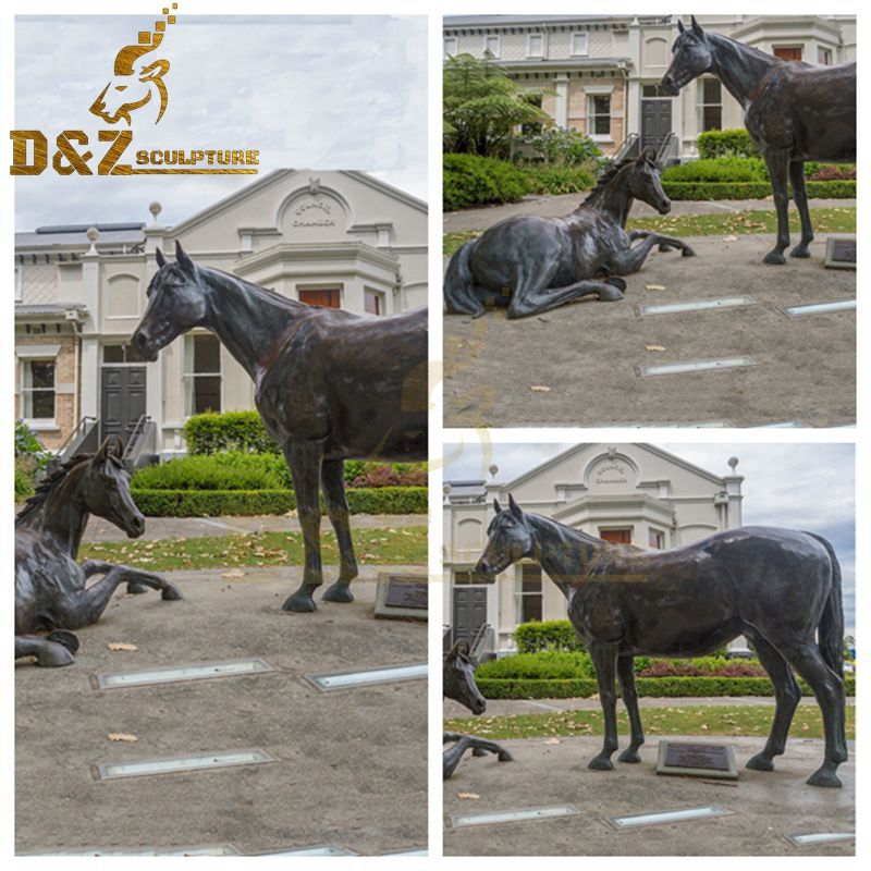 garden horse sculptures