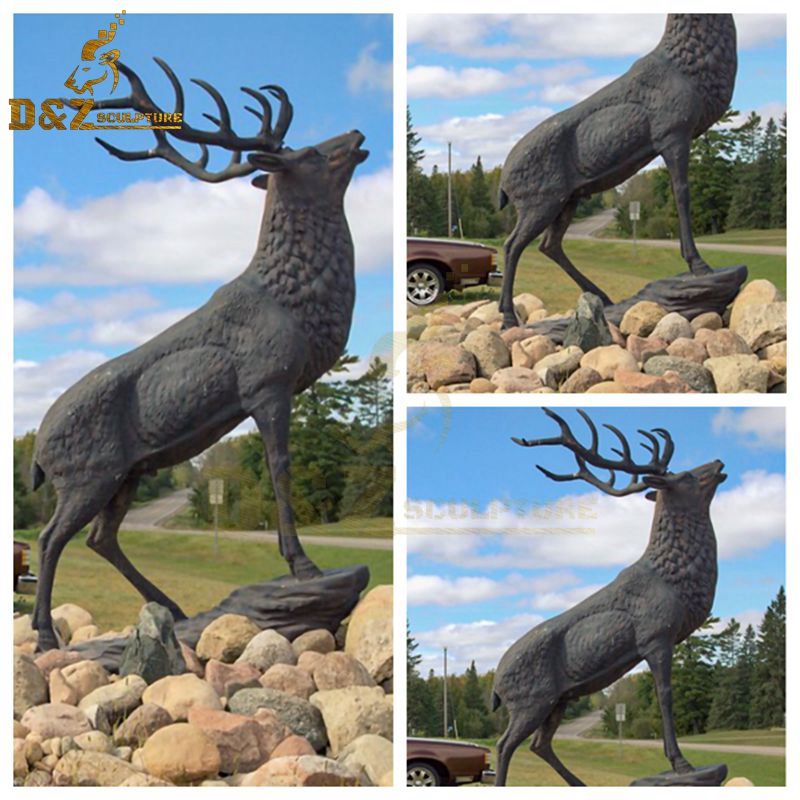 outdoor elk statues