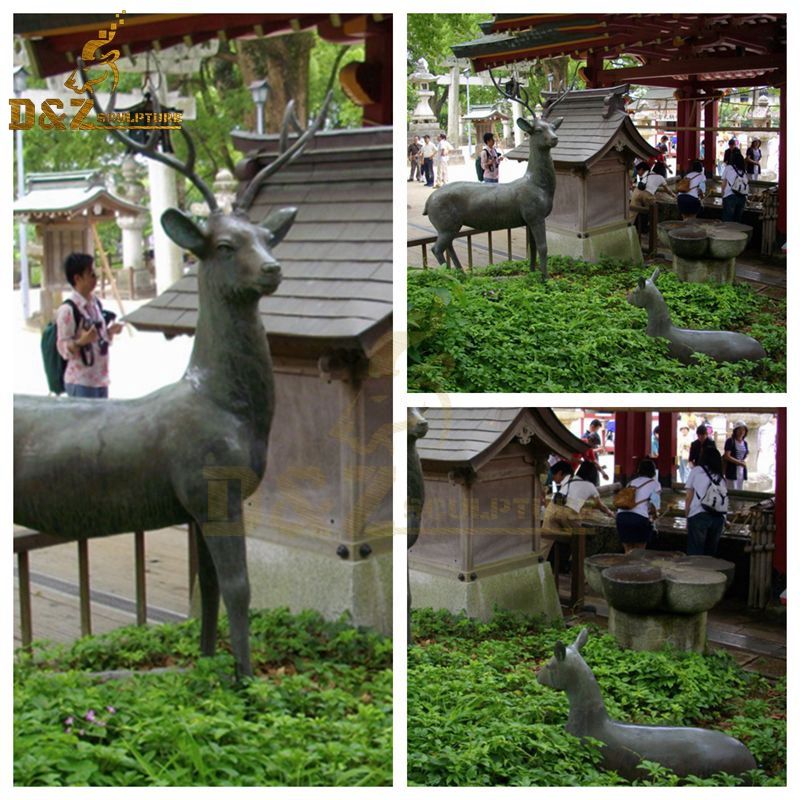 deer statue garden