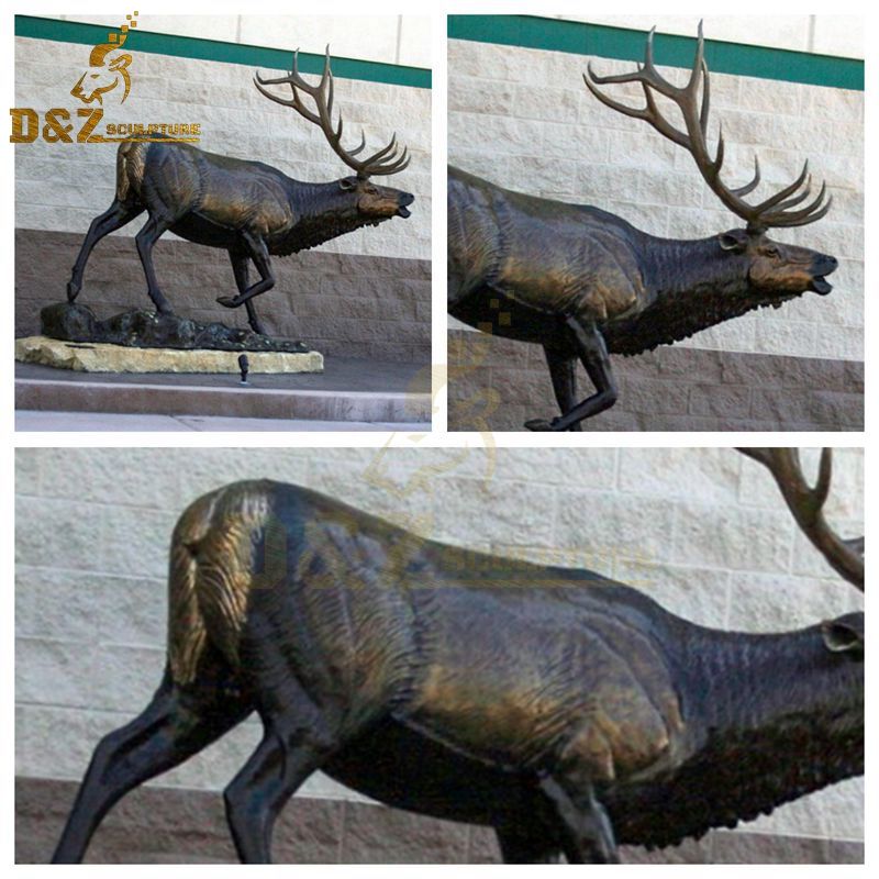 elk garden statue