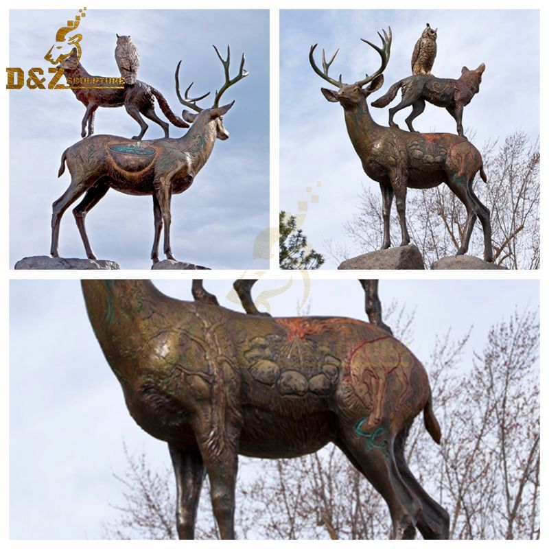 life size deer sculpture