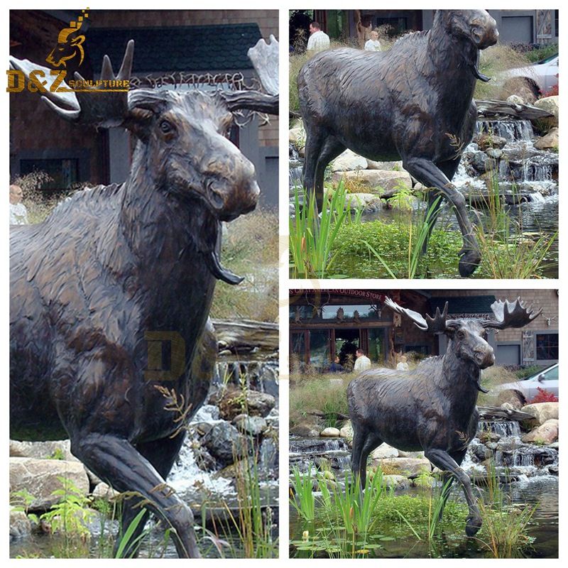 life size moose sculpture