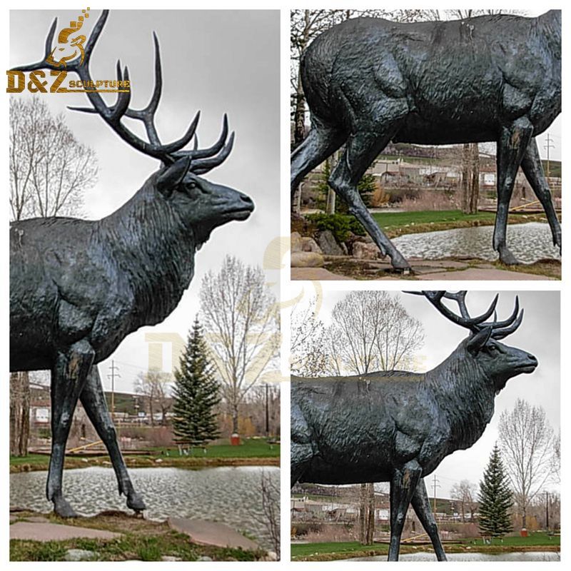 large elk statue