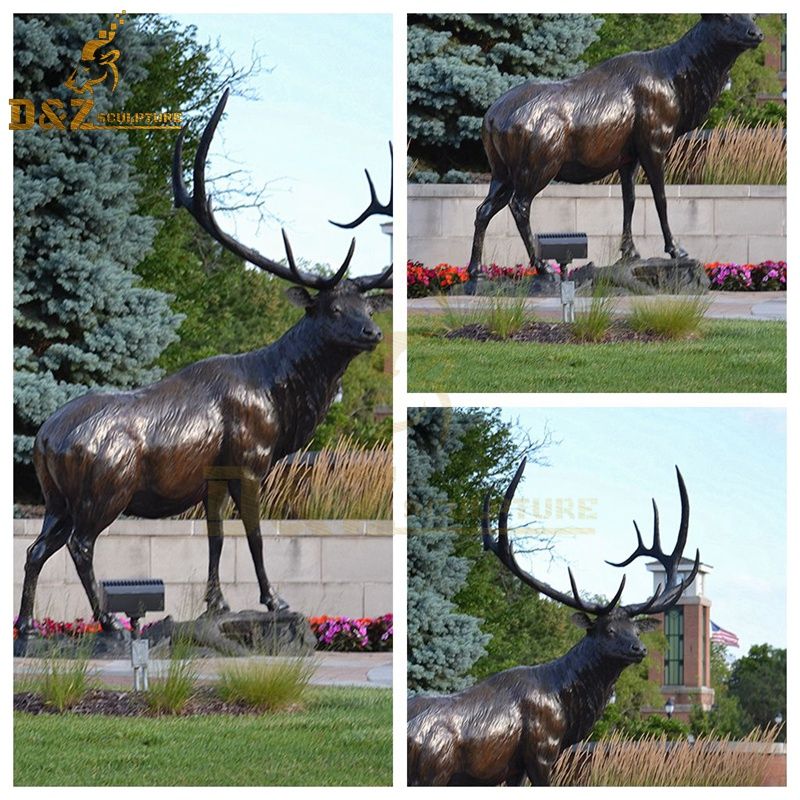 metal elk statue