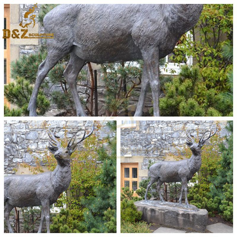 standing deer statue