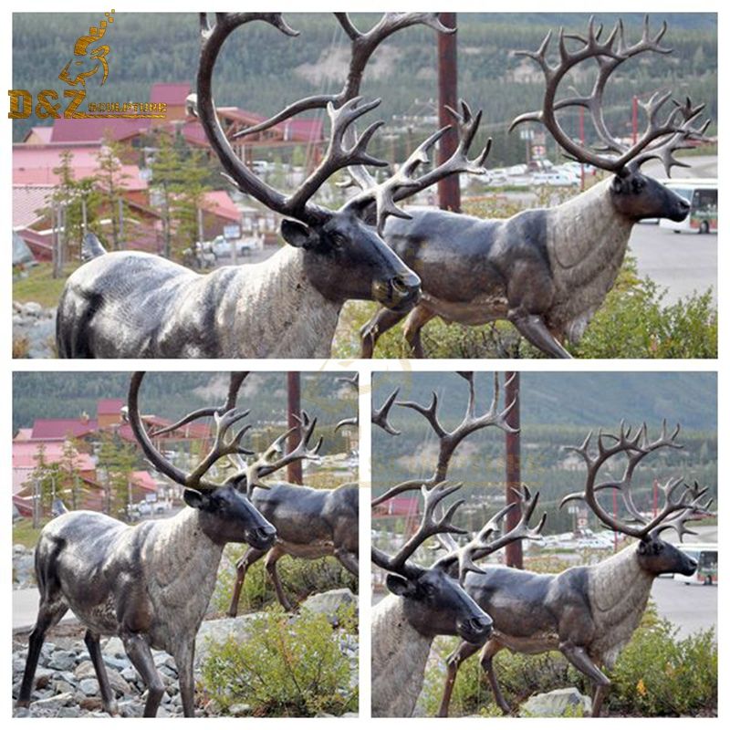 life size reindeer statue