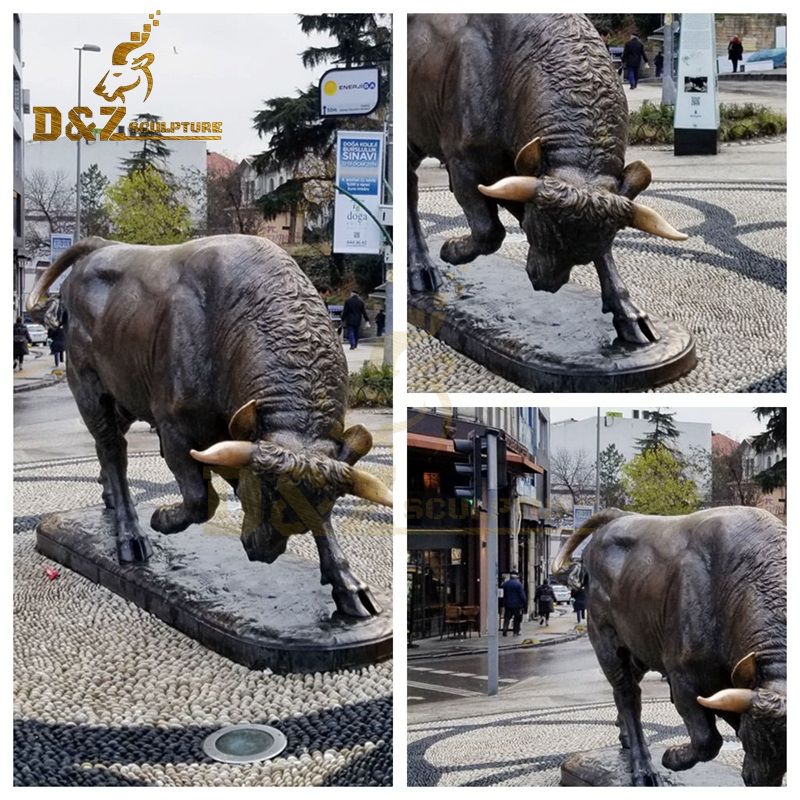 metal bull statue