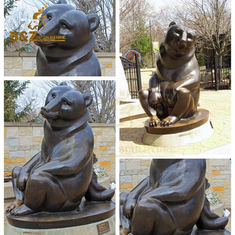 sitting bear statue