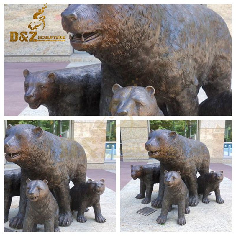 bronze bear statue