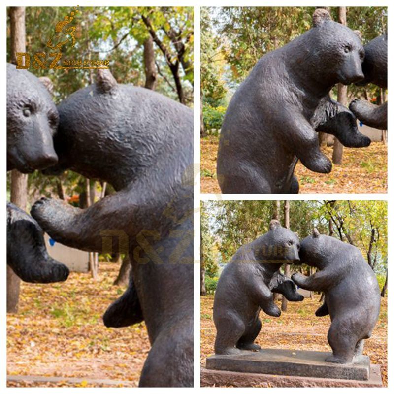 bear metal sculpture