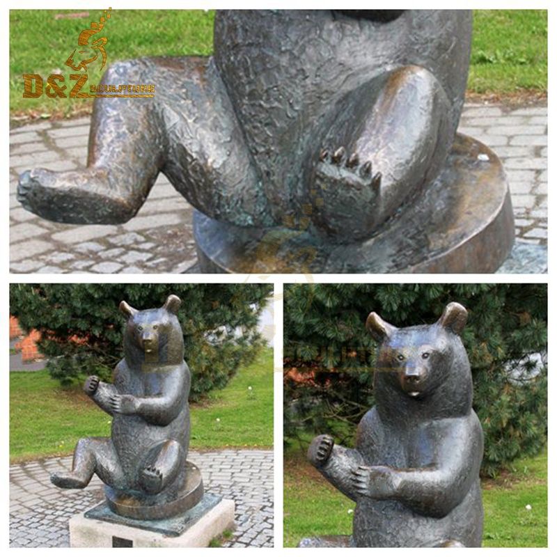 sitting bear statue