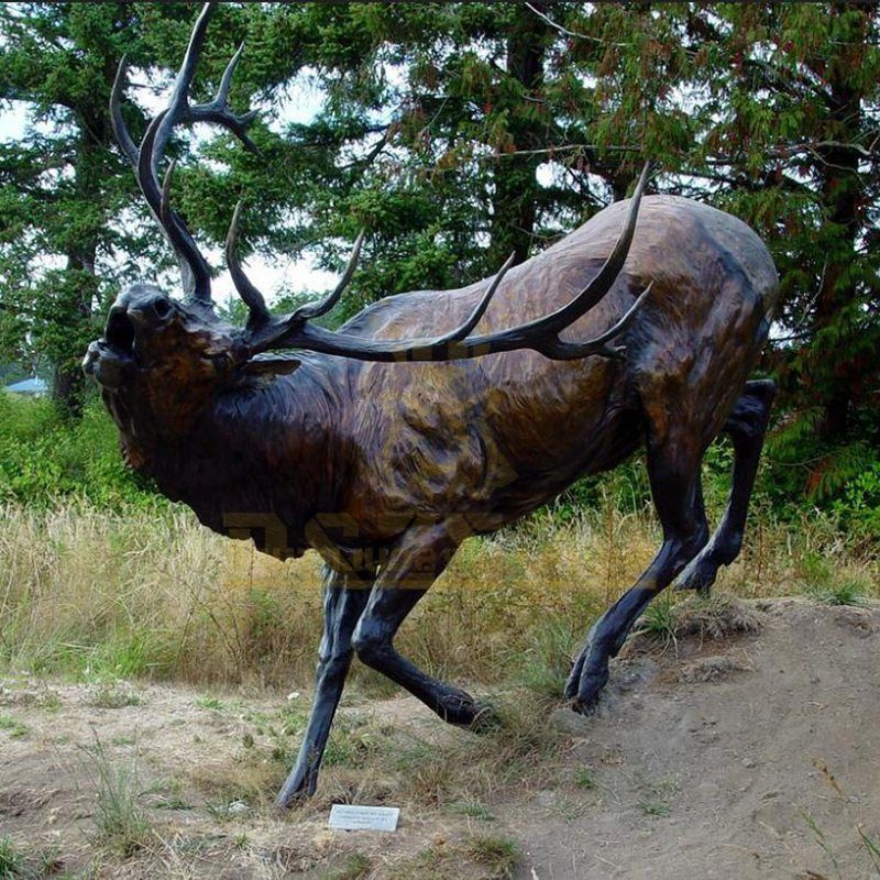 bronze elk statue for sale