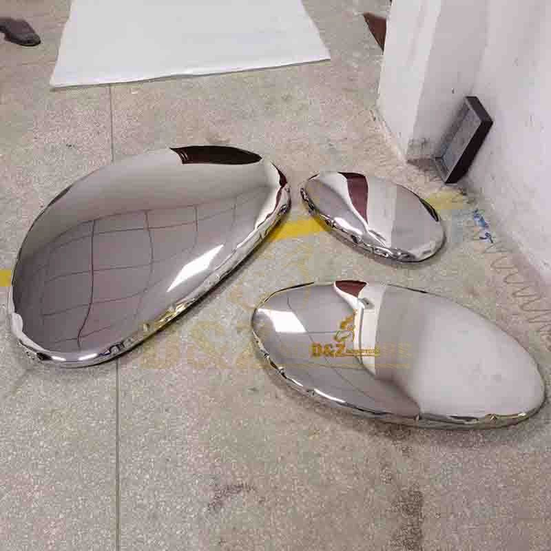 Garden park decoration interesting hot sale stainless steel mirror disc sculpture for sale